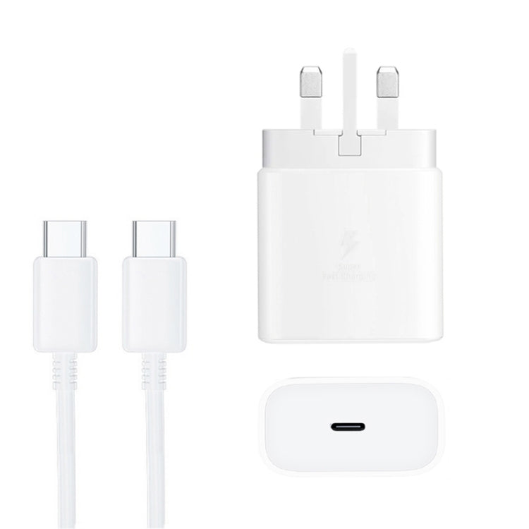 Carregador Rápido M135 45W USB-C / Tipo-C com Cabo Tipo-C para Tipo-C 5A, Ficha UK, Ficha UK + Cabo Tipo-C