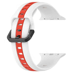 Correia de Relógio em Silicone com Fivela de Laço Bicolor, Para Apple Watch Ultra 49mm, Para Apple Watch Series 8&7 45mm, Para Apple Watch Series 8&7 41mm