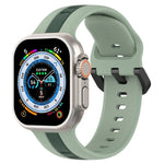 Correia de Relógio em Silicone com Fivela de Laço Bicolor, Para Apple Watch Ultra 49mm, Para Apple Watch Series 8&7 45mm, Para Apple Watch Series 8&7 41mm