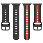 Correia de Relógio em Silicone com Fivela de Laço Bicolor, Para Apple Watch Ultra 49mm, Para Apple Watch Series 8&7 45mm, Para Apple Watch Series 8&7 41mm