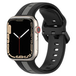 Correia de Relógio em Silicone com Fivela de Laço Bicolor, Para Apple Watch Ultra 49mm, Para Apple Watch Series 8&7 45mm, Para Apple Watch Series 8&7 41mm