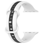 Correia de Relógio em Silicone Bicolor com Fivela Borboleta, Para Apple Watch Ultra 49mm, Para Apple Watch Series 8&7 45mm, Para Apple Watch Series 8&7 41mm