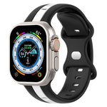 Correia de Relógio em Silicone Bicolor com Fivela Borboleta, Para Apple Watch Ultra 49mm, Para Apple Watch Series 8&7 45mm, Para Apple Watch Series 8&7 41mm