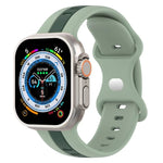 Correia de Relógio em Silicone Bicolor com Fivela Borboleta, Para Apple Watch Ultra 49mm, Para Apple Watch Series 8&7 45mm, Para Apple Watch Series 8&7 41mm