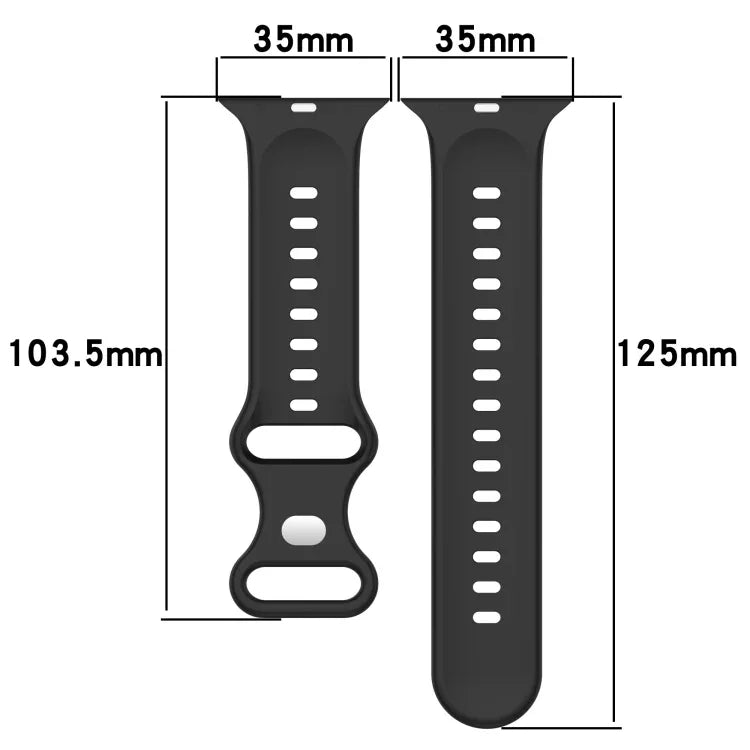 Correia de Relógio em Silicone Bicolor com Fivela Borboleta, Para Apple Watch Ultra 49mm, Para Apple Watch Series 8&7 45mm, Para Apple Watch Series 8&7 41mm