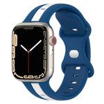 Correia de Relógio em Silicone Bicolor com Fivela Borboleta, Para Apple Watch Ultra 49mm, Para Apple Watch Series 8&7 45mm, Para Apple Watch Series 8&7 41mm