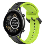 22mm Convex Loop Two-Color Silicone Watch Band, For Xiaomi Haylou RT2 LS10, For  Xiaomi Haylou RS4 LS12