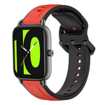 22mm Convex Loop Two-Color Silicone Watch Band, For Xiaomi Haylou RT2 LS10, For  Xiaomi Haylou RS4 LS12