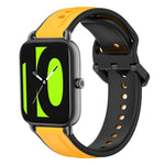 22mm Convex Loop Two-Color Silicone Watch Band, For Xiaomi Haylou RT2 LS10, For  Xiaomi Haylou RS4 LS12