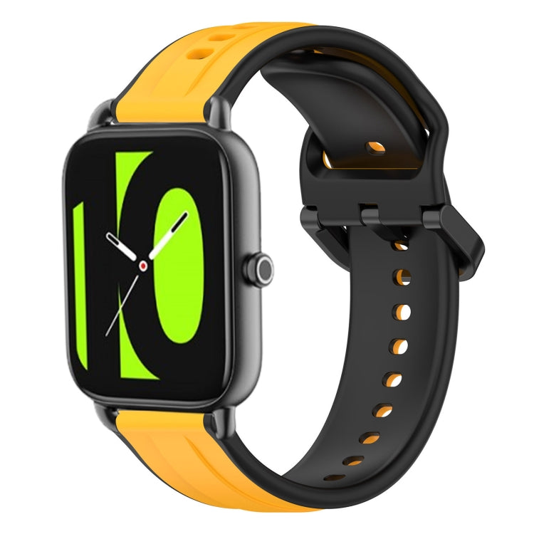 22mm Convex Loop Two-Color Silicone Watch Band, For Xiaomi Haylou RT2 LS10, For  Xiaomi Haylou RS4 LS12