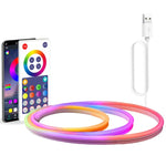 NH021 Luz de Cordão Neon RGB Sincronizada com Música TUYA WIFI Impermeável 3m, NH021