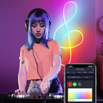 NH021 Luz de Cordão Neon RGB Sincronizada com Música TUYA WIFI Impermeável 3m, NH021