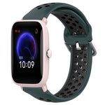 20mm Perforated Breathable Sports Silicone Watch Band, For Amazfit GTR 42MM, For Amazfit Pop Pro, For Amazfit Pop