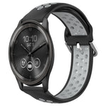 20mm Perforated Breathable Sports Silicone Watch Band, For Garmin Vivomove Trend, For Garmin Vivomove Sport, For Garmin Vivoactive3