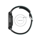 20mm Perforated Breathable Sports Silicone Watch Band, For Garmin Vivomove Trend, For Garmin Vivomove Sport, For Garmin Vivoactive3