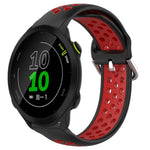 20mm Perforated Breathable Sports Silicone Watch Band, For Garmin Forerunner 158, For Garmin Forerunner 55, For Garmin Venu