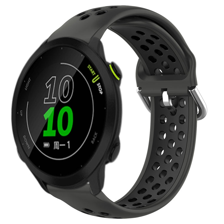 20mm Perforated Breathable Sports Silicone Watch Band, For Garmin Forerunner 158, For Garmin Forerunner 55, For Garmin Venu