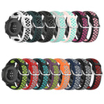 20mm Perforated Breathable Sports Silicone Watch Band, For Garmin Forerunner 158, For Garmin Forerunner 55, For Garmin Venu