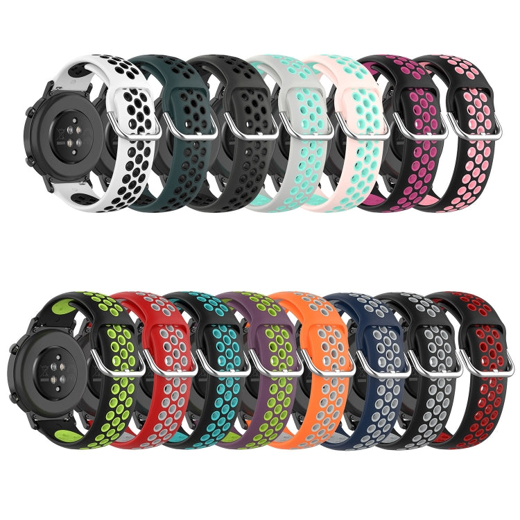 20mm Perforated Breathable Sports Silicone Watch Band, For Garmin Forerunner 158, For Garmin Forerunner 55, For Garmin Venu