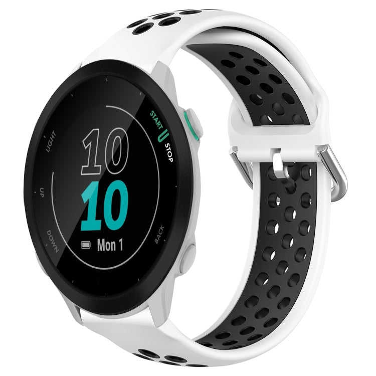 20mm Perforated Breathable Sports Silicone Watch Band, For Garmin Forerunner 158, For Garmin Forerunner 55, For Garmin Venu