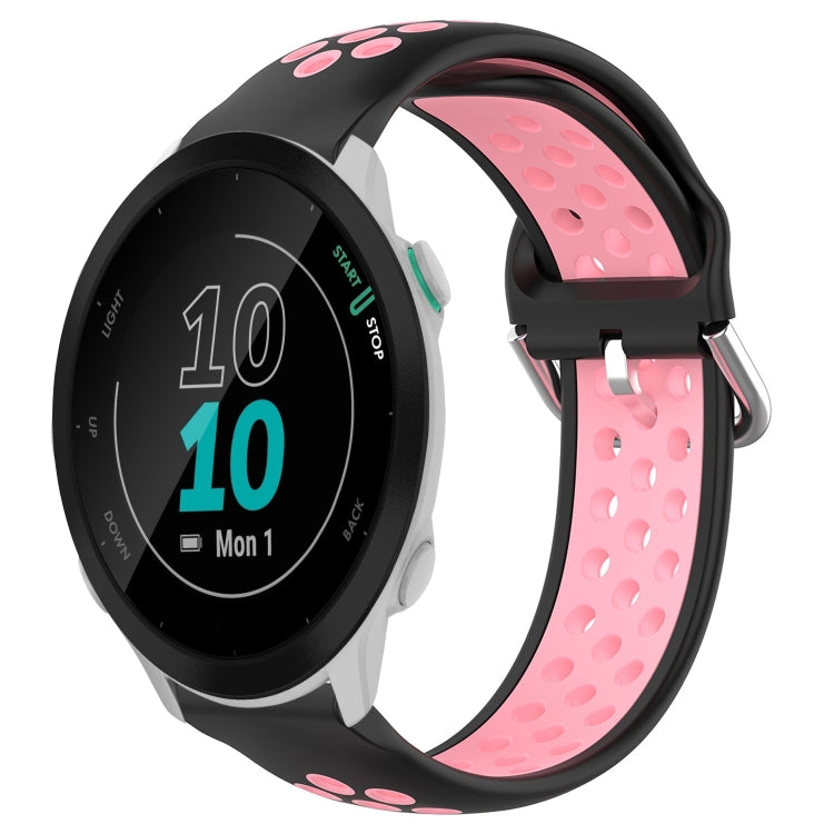 20mm Perforated Breathable Sports Silicone Watch Band, For Garmin Forerunner 158, For Garmin Forerunner 55, For Garmin Venu