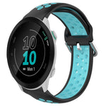 20mm Perforated Breathable Sports Silicone Watch Band, For Garmin Forerunner 158, For Garmin Forerunner 55, For Garmin Venu