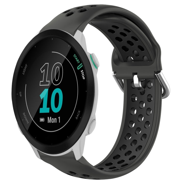 20mm Perforated Breathable Sports Silicone Watch Band, For Garmin Forerunner 158, For Garmin Forerunner 55, For Garmin Venu