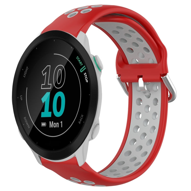 20mm Perforated Breathable Sports Silicone Watch Band, For Garmin Forerunner 158, For Garmin Forerunner 55, For Garmin Venu