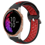 20mm Perforated Breathable Sports Silicone Watch Band, For Garmin Forerunner 158, For Garmin Forerunner 55, For Garmin Venu