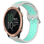 20mm Perforated Breathable Sports Silicone Watch Band, For Garmin Forerunner 245, For Garmin Forerunner 245 Music, For Garmin Forerunner 645