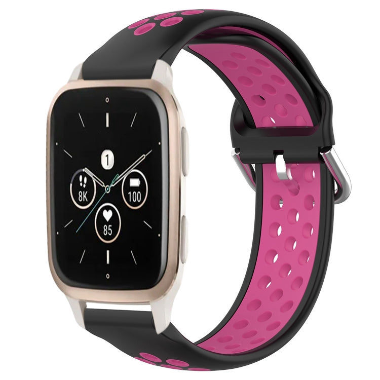 20mm Perforated Breathable Sports Silicone Watch Band, For Garmin Forerunner 645 Music, For Garmin Forerunner Sq2, For Garmin Forerunner Sq2 Music