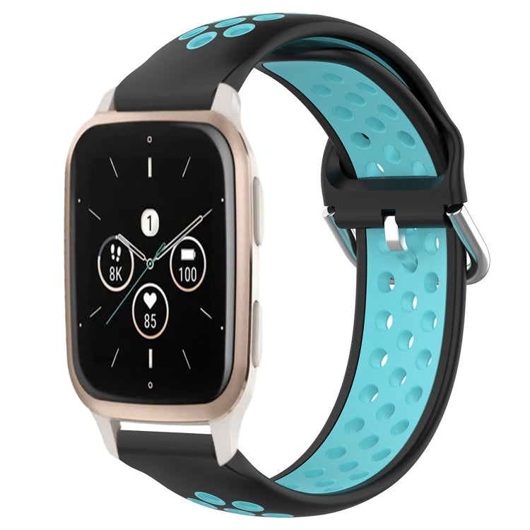 20mm Perforated Breathable Sports Silicone Watch Band, For Garmin Forerunner 645 Music, For Garmin Forerunner Sq2, For Garmin Forerunner Sq2 Music