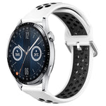 22mm Perforated Breathable Sports Silicone Watch Band, For Huawei Watch GT3 46mm, For Huawei Watch GT Runner, For Huawei Watch 3