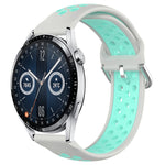 22mm Perforated Breathable Sports Silicone Watch Band, For Huawei Watch GT3 46mm, For Huawei Watch GT Runner, For Huawei Watch 3