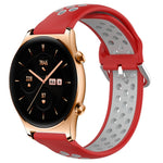 22mm Perforated Breathable Sports Silicone Watch Band, For Huawei Watch 3 Pro, For Huawei GT2 Pro, For Honor Watch GS 3