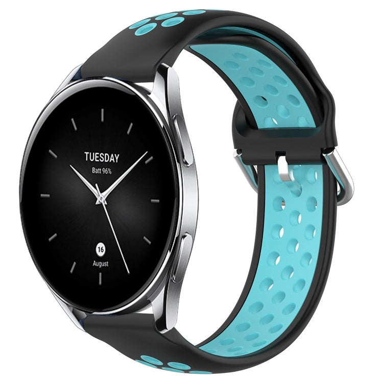 22mm Perforated Breathable Sports Silicone Watch Band, For Xiaomi Watch S2 42mm, For Xiaomi Watch S2 46mm, For Xiaomi MI Watch S1