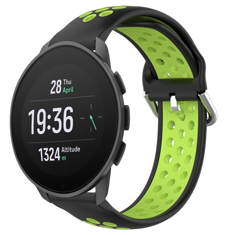 22mm Perforated Breathable Sports Silicone Watch Band, For Suunto 9 Peak Pro, For Suunto 9 Peak, For Suunto 5 Peak