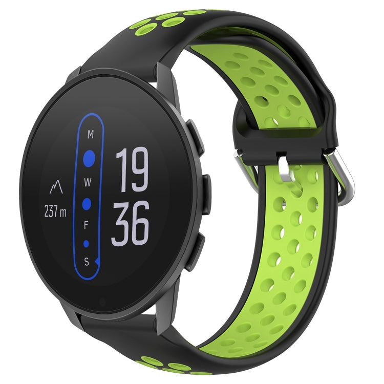 22mm Perforated Breathable Sports Silicone Watch Band, For Suunto 9 Peak Pro, For Suunto 9 Peak, For Suunto 5 Peak