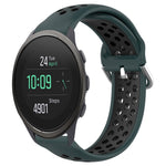 22mm Perforated Breathable Sports Silicone Watch Band, For Suunto 9 Peak Pro, For Suunto 9 Peak, For Suunto 5 Peak