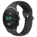 22mm Perforated Breathable Sports Silicone Watch Band, For Suunto 9 Peak Pro, For Suunto 9 Peak, For Suunto 5 Peak