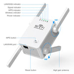 Repetidor/extensor WiFi sem fios U8 300Mbps, amplificador de sinal Wi-Fi, ficha US, ficha UE