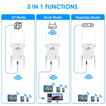 Repetidor/extensor WiFi sem fios U8 300Mbps, amplificador de sinal Wi-Fi, ficha US, ficha UE