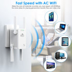 Repetidor/extensor WiFi sem fios U8 300Mbps, amplificador de sinal Wi-Fi, ficha US, ficha UE