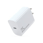 Carregador Rápido de Porta Única NORTHJO NOPD2501 PD 25W USB-C / Type-C, Ficha US, Ficha UE, Ficha UK, Ficha AU