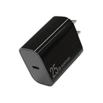Carregador Rápido de Porta Única NORTHJO NOPD2501 PD 25W USB-C / Type-C, Ficha US, Ficha UE, Ficha UK, Ficha AU