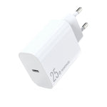 Carregador Rápido de Porta Única NORTHJO NOPD2501 PD 25W USB-C / Type-C, Ficha US, Ficha UE, Ficha UK, Ficha AU