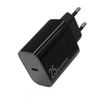 Carregador Rápido de Porta Única NORTHJO NOPD2501 PD 25W USB-C / Type-C, Ficha US, Ficha UE, Ficha UK, Ficha AU