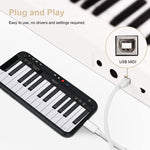 Cabo MIDI 1m 8 Pinos para USB-B para iPad / iPhone, 8 Pinos
