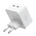 NORTHJO NOGAN3502 Carregador Rápido de Parede GaN PD PPS 35W Duplo USB-C / Tipo-C, Ficha UE, Ficha Reino Unido