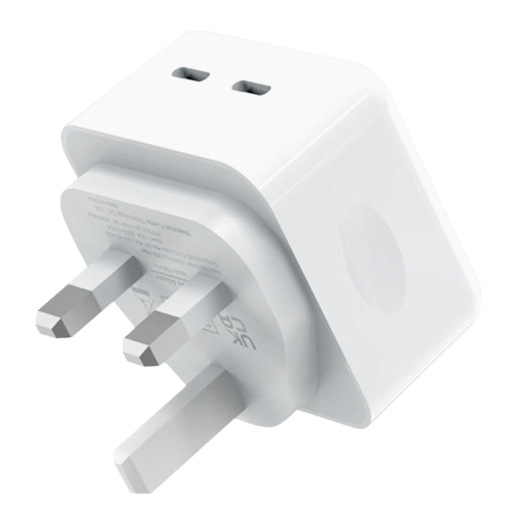 NORTHJO NOGAN3502 Carregador Rápido de Parede GaN PD PPS 35W Duplo USB-C / Tipo-C, Ficha UE, Ficha Reino Unido
